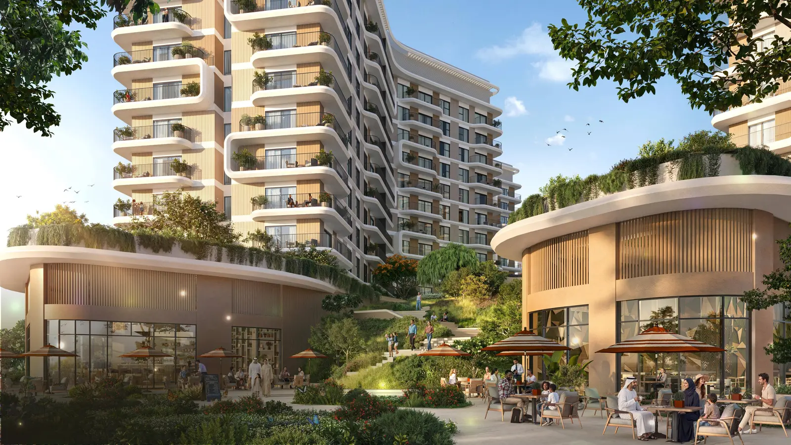 Community entrance of Yas Park Place Yas Island Abu Dhabi UAE showcasing welcoming design and landscaped arrival experience..jpg