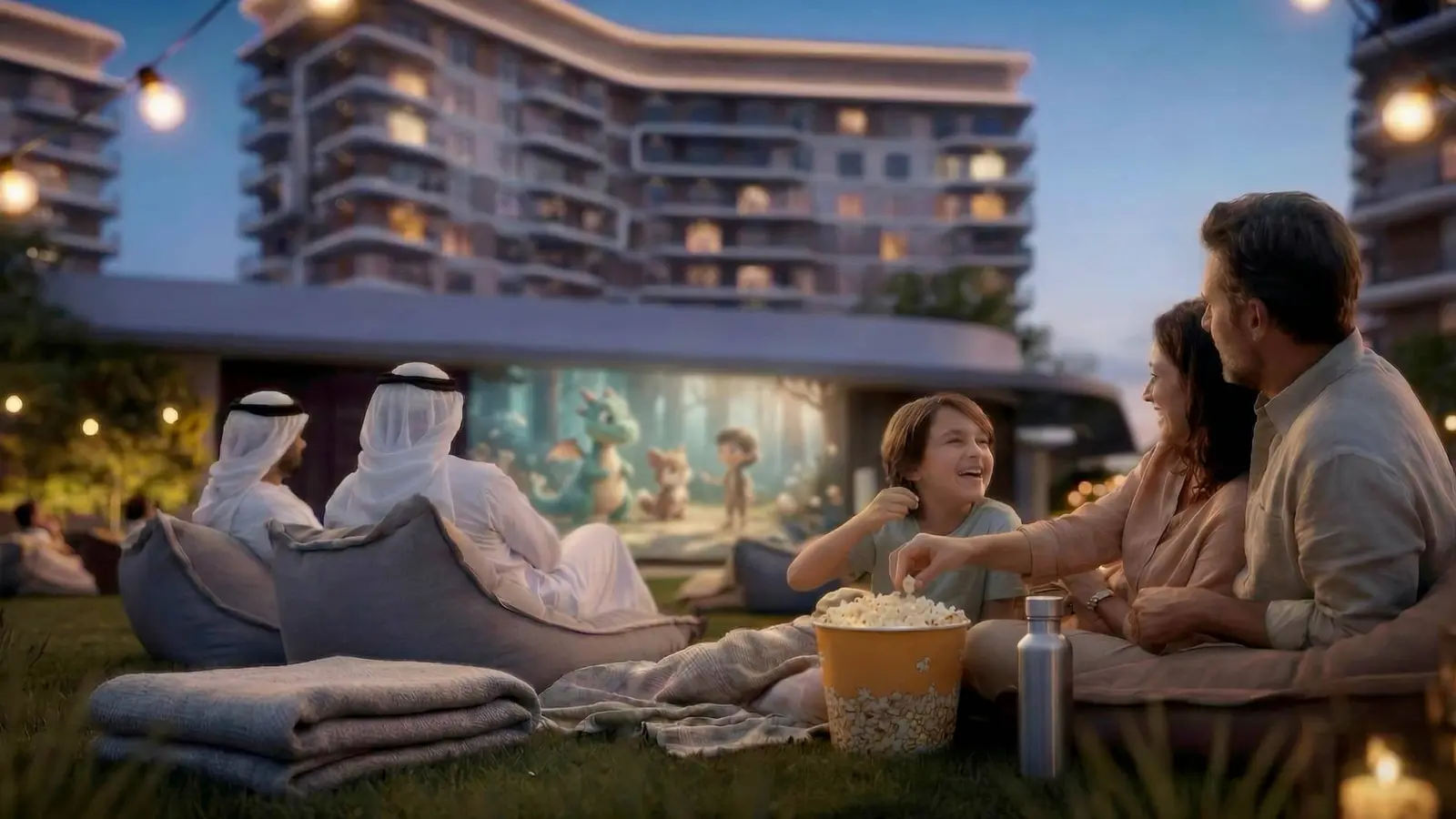 Parkside building elevation at Yas Park Place Yas Island Abu Dhabi UAE emphasizing nature-integrated modern living..jpg