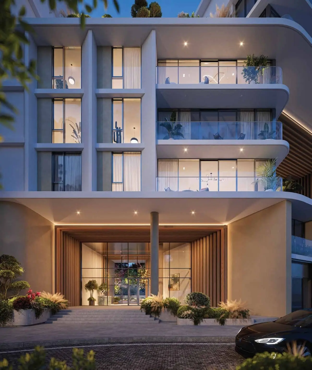 Solea by Taraf contemporary facade in Abu Dhabi