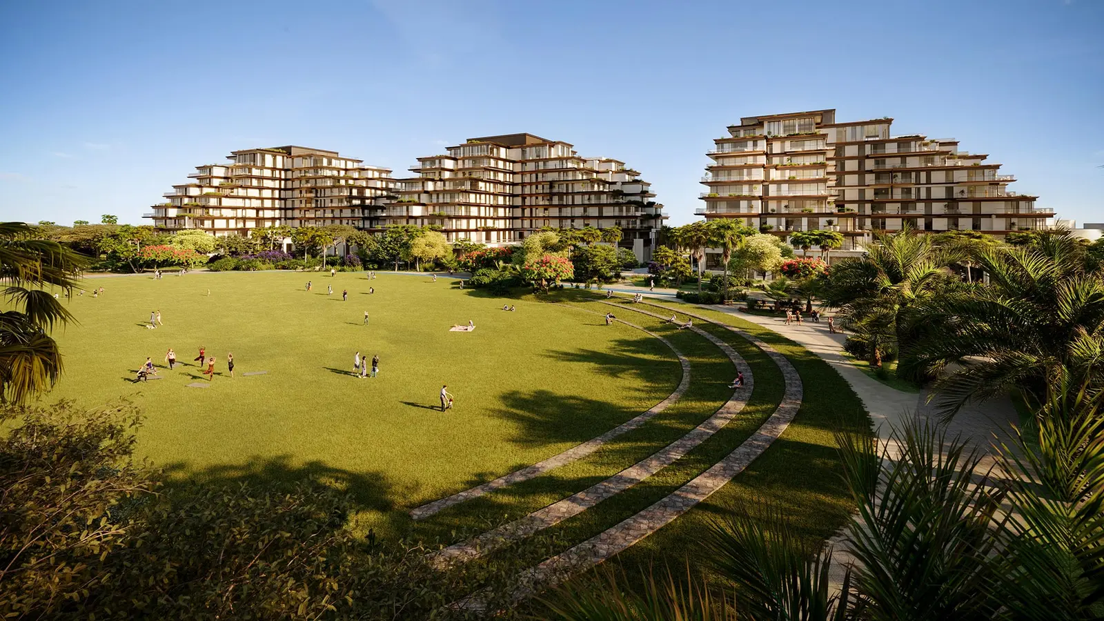 Sama Yas Abu Dhabi Yas Island exterior featuring sustainable construction, modern architecture, and park-inspired lifestyle residences.jpg