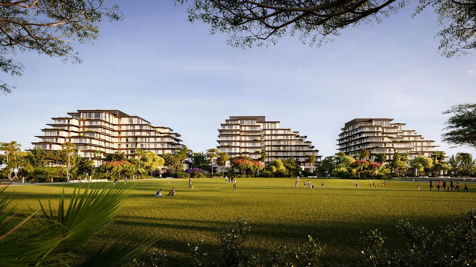 Sama Yas Yas Island Abu Dhabi exterior view of luxury park-living apartments by Aldar.jpg