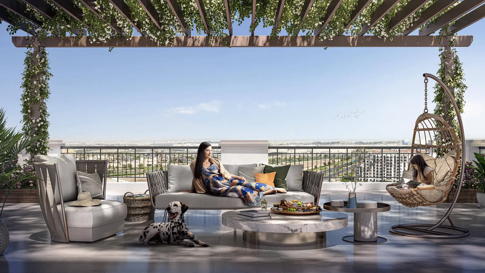 Exterior view of retail Souq frontage at Yas Golf Collection.