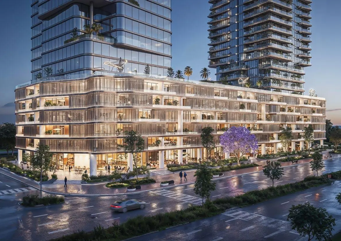 Radiant Atrium architectural exterior on Al Reem Island Abu Dhabi real estate highlighting tower design.jpg