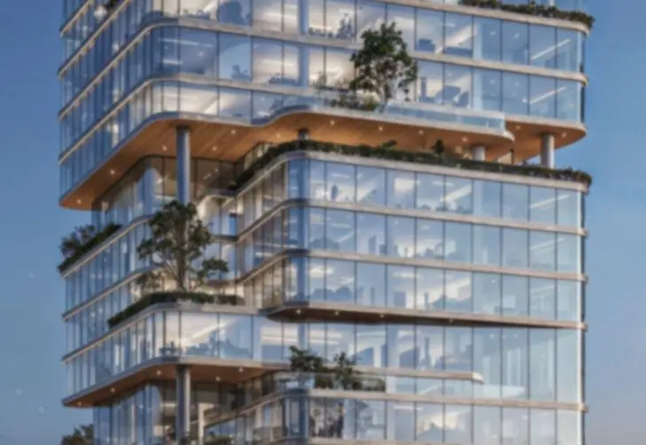 Radiant Atrium street frontage exterior view on Al Reem Island Abu Dhabi real estate development.jpg