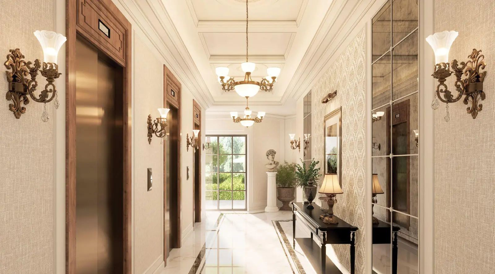 7 Fully furnished interiors at Bab Al Qasr Garden Residence 66 Masdar City Abu Dhabi with branded furniture luxury finishes and elegant design details.jpg
