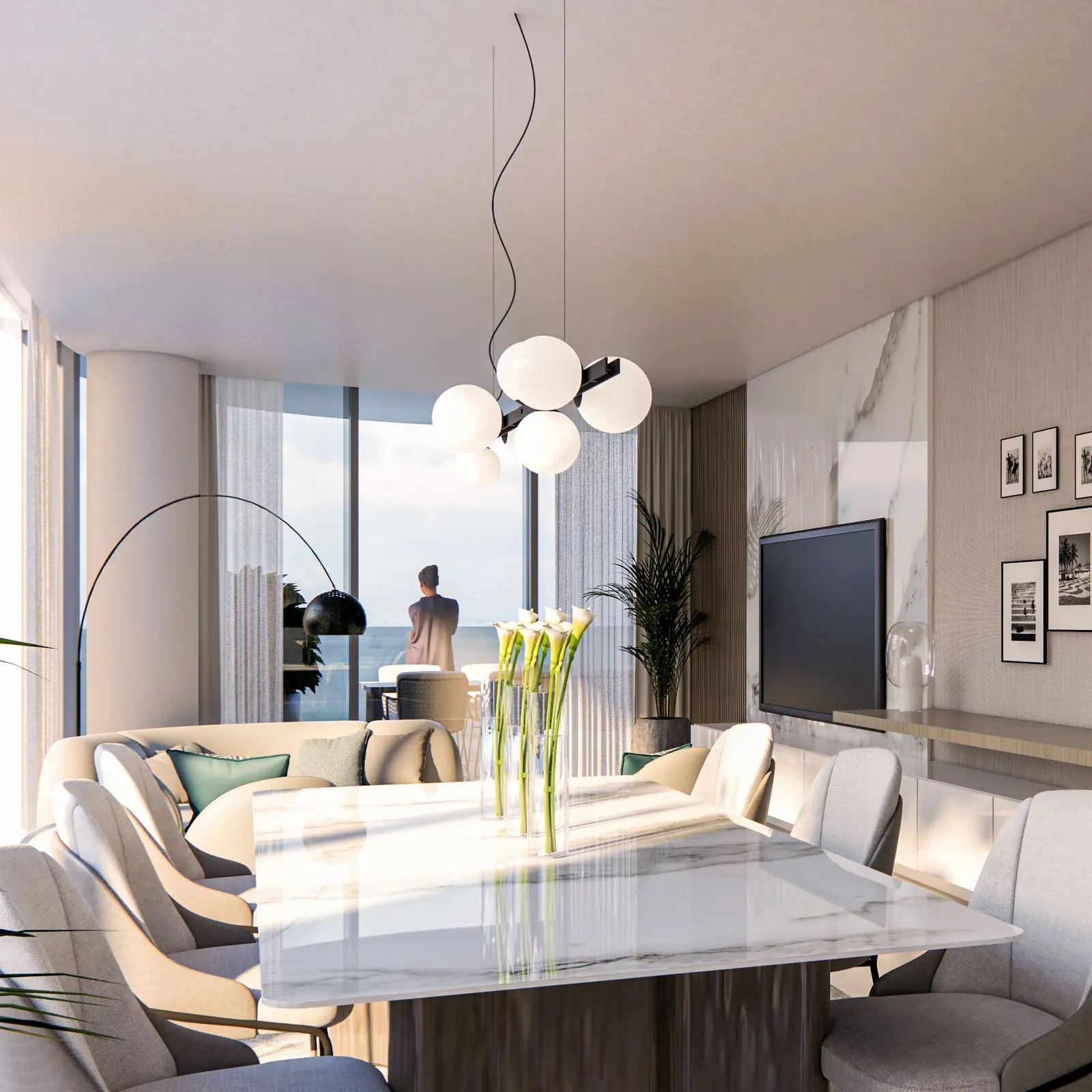 Stylish contemporary living spaces at Marlin Reportage designed for modern urban lifestyles.