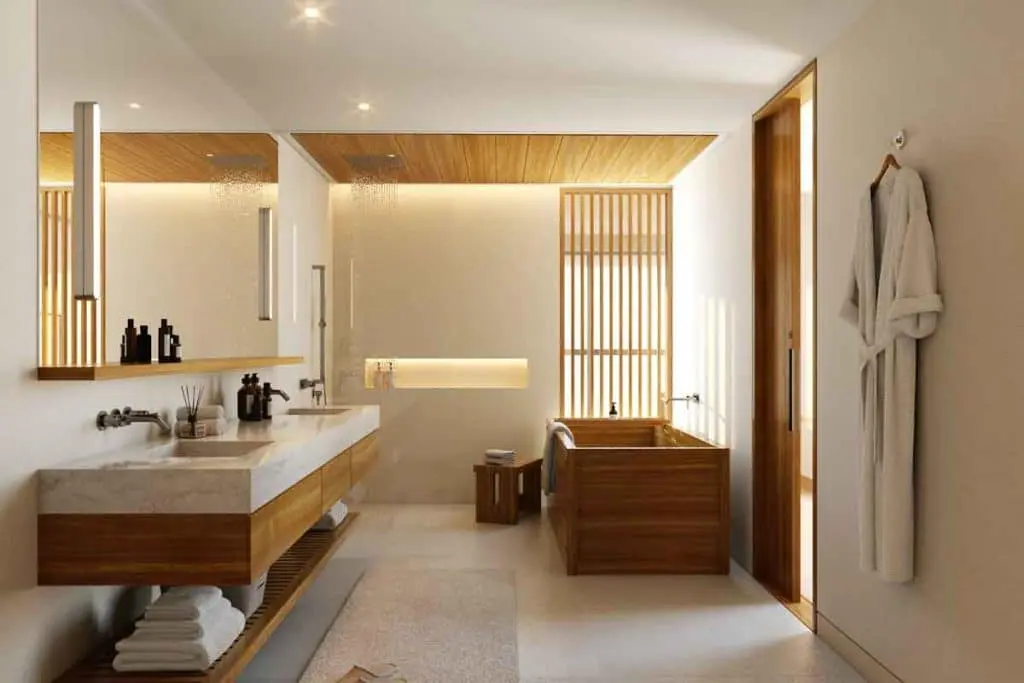 Gourmet kitchen interior of a luxury apartment at Nobu Residences Abu Dhabi, featuring custom stone counters and premium finishes.