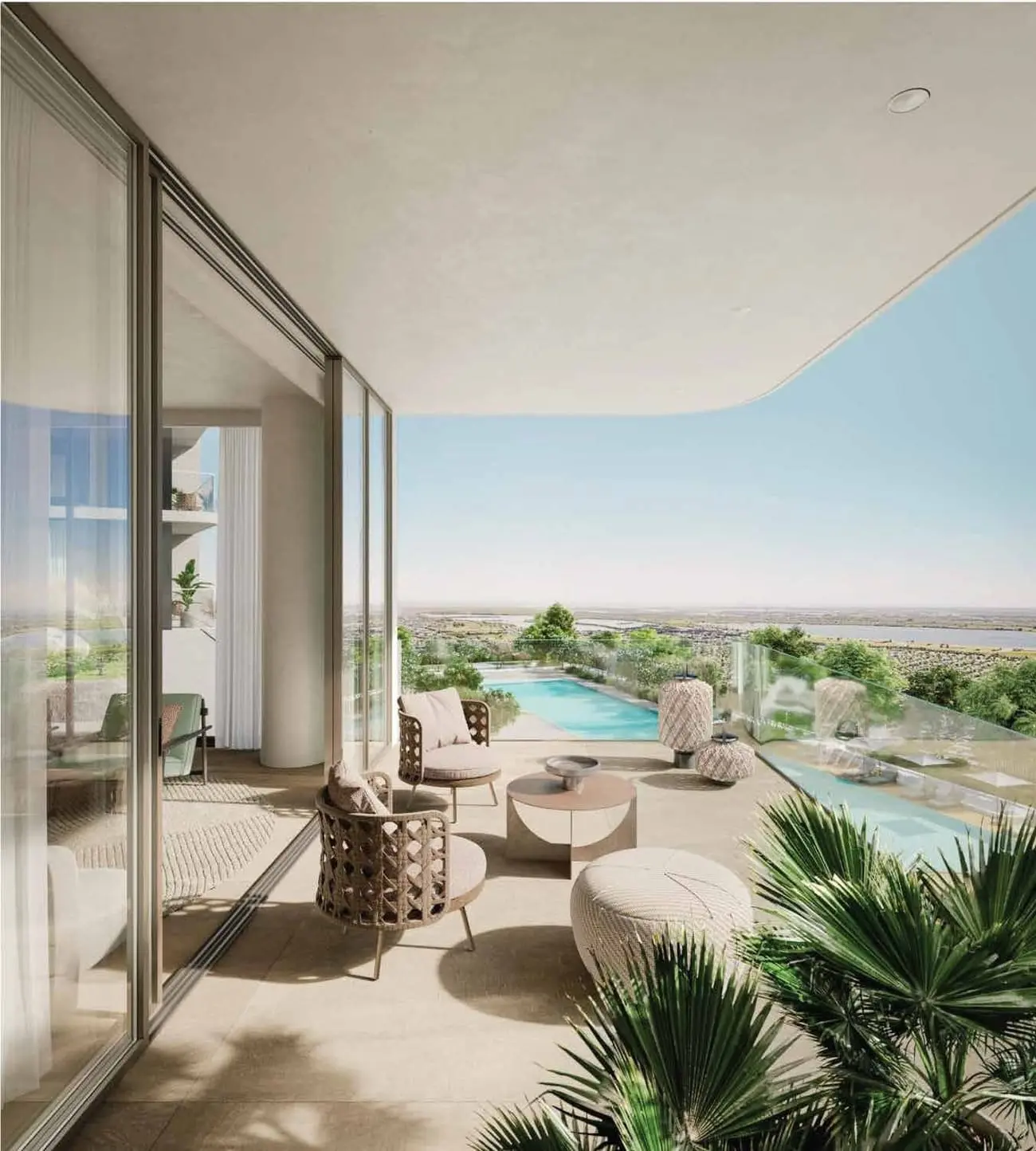 Solea by Taraf private terrace with elegant outdoor living space